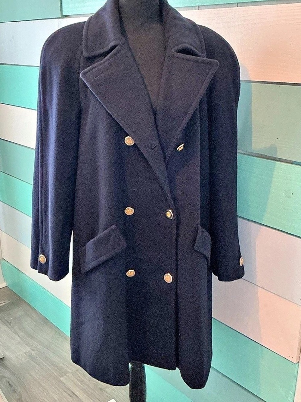 Albert Nipon Women's Wool Pea Coat Size 10